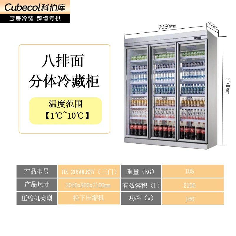 标准三门分体（双边框8牌面)