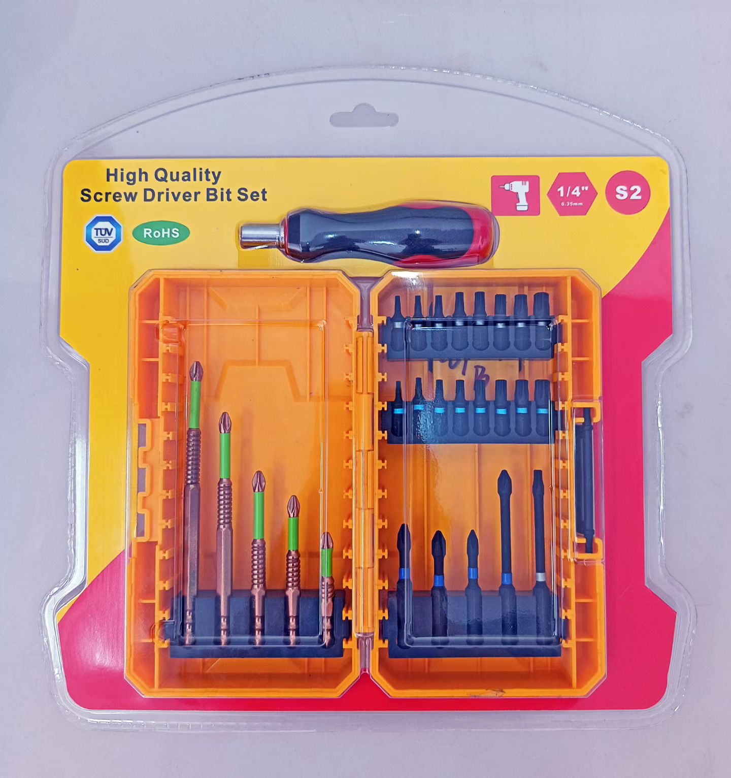 带人体工学手柄螺丝刀批头套装