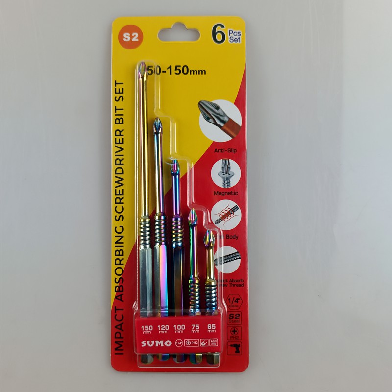 6支防滑螺丝刀批头